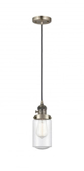 Dover - 1 Light - 5 inch - Antique Brass - Cord hung - Mini Pendant (3442|201CSW-AB-G314-LED)