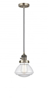 Olean - 1 Light - 7 inch - Antique Brass - Cord hung - Mini Pendant (3442|201CSW-AB-G322-LED)