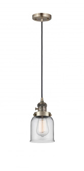 Bell - 1 Light - 5 inch - Antique Brass - Cord hung - Mini Pendant (3442|201CSW-AB-G52-LED)