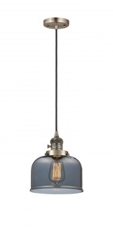 Bell - 1 Light - 8 inch - Antique Brass - Cord hung - Mini Pendant (3442|201CSW-AB-G73)