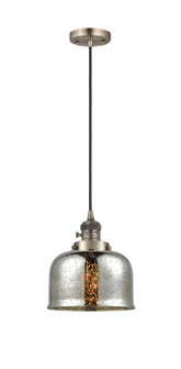 Bell - 1 Light - 8 inch - Antique Brass - Cord hung - Mini Pendant (3442|201CSW-AB-G78-LED)
