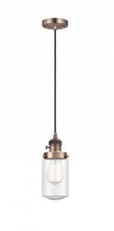 Dover - 1 Light - 5 inch - Antique Copper - Cord hung - Mini Pendant (3442|201CSW-AC-G314)