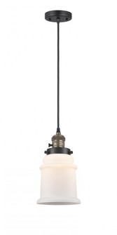 Canton - 1 Light - 6 inch - Black Antique Brass - Cord hung - Mini Pendant (3442|201CSW-BAB-G181)