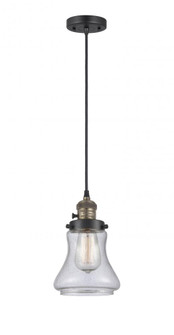 Bellmont - 1 Light - 6 inch - Black Antique Brass - Cord hung - Mini Pendant (3442|201CSW-BAB-G194)