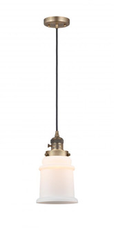 Canton - 1 Light - 6 inch - Brushed Brass - Cord hung - Mini Pendant (3442|201CSW-BB-G181-LED)