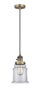 Canton - 1 Light - 6 inch - Brushed Brass - Cord hung - Mini Pendant (3442|201CSW-BB-G182-LED)