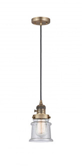 Canton - 1 Light - 5 inch - Brushed Brass - Cord hung - Mini Pendant (3442|201CSW-BB-G184S)