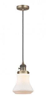 Bellmont - 1 Light - 6 inch - Brushed Brass - Cord hung - Mini Pendant (3442|201CSW-BB-G191)