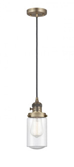 Dover - 1 Light - 5 inch - Brushed Brass - Cord hung - Mini Pendant (3442|201CSW-BB-G314-LED)