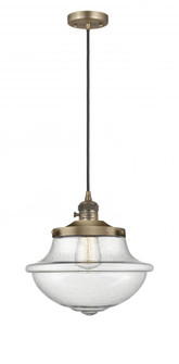 Oxford - 1 Light - 12 inch - Brushed Brass - Cord hung - Mini Pendant (3442|201CSW-BB-G544)