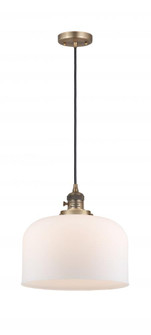 Bell - 1 Light - 12 inch - Brushed Brass - Cord hung - Mini Pendant (3442|201CSW-BB-G71-L)
