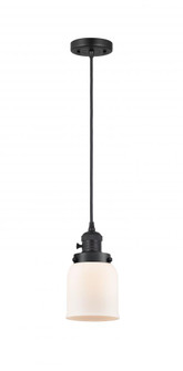 Bell - 1 Light - 5 inch - Matte Black - Cord hung - Mini Pendant (3442|201CSW-BK-G51)