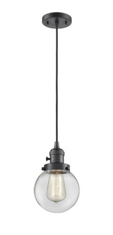 Beacon - 1 Light - 6 inch - Oil Rubbed Bronze - Cord hung - Mini Pendant (3442|201CSW-OB-G202-6)