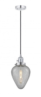 Geneseo - 1 Light - 7 inch - Polished Chrome - Cord hung - Mini Pendant (3442|201CSW-PC-G165-LED)