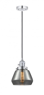 Fulton - 1 Light - 7 inch - Polished Chrome - Cord hung - Mini Pendant (3442|201CSW-PC-G173-LED)