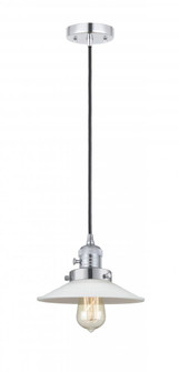 Halophane - 1 Light - 9 inch - Polished Chrome - Cord hung - Mini Pendant (3442|201CSW-PC-G1-LED)