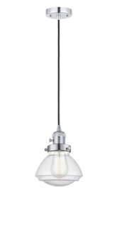 Olean - 1 Light - 7 inch - Polished Chrome - Cord hung - Mini Pendant (3442|201CSW-PC-G324-LED)