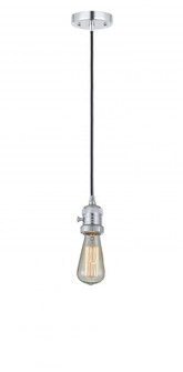 Bare Bulb - 1 Light - 3 inch - Polished Chrome - Cord hung - Mini Pendant (3442|201CSW-PC-LED)