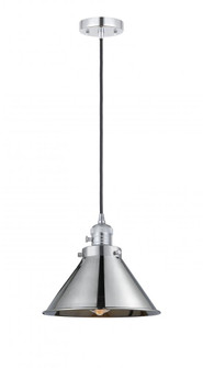 Briarcliff - 1 Light - 10 inch - Polished Chrome - Cord hung - Mini Pendant (3442|201CSW-PC-M10-PC-LED)