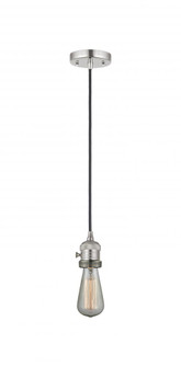Bare Bulb - 1 Light - 3 inch - Polished Nickel - Cord hung - Mini Pendant (3442|201CSW-PN)