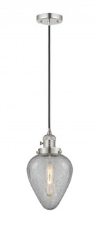 Geneseo - 1 Light - 7 inch - Polished Nickel - Cord hung - Mini Pendant (3442|201CSW-PN-G165)