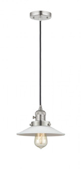 Halophane - 1 Light - 9 inch - Polished Nickel - Cord hung - Mini Pendant (3442|201CSW-PN-G1-LED)