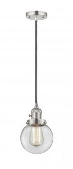 Beacon - 1 Light - 6 inch - Polished Nickel - Cord hung - Mini Pendant (3442|201CSW-PN-G202-6-LED)