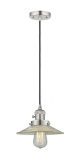 Halophane - 1 Light - 9 inch - Polished Nickel - Cord hung - Mini Pendant (3442|201CSW-PN-G2-LED)