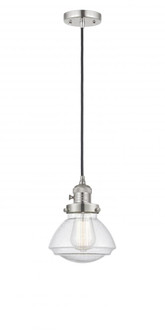 Olean - 1 Light - 7 inch - Polished Nickel - Cord hung - Mini Pendant (3442|201CSW-PN-G324-LED)