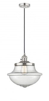 Oxford - 1 Light - 12 inch - Polished Nickel - Cord hung - Mini Pendant (3442|201CSW-PN-G544-LED)