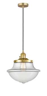 Oxford - 1 Light - 12 inch - Satin Gold - Cord hung - Mini Pendant (3442|201CSW-SG-G542-LED)