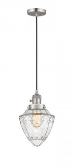 Bullet - 1 Light - 7 inch - Brushed Satin Nickel - Cord hung - Mini Pendant (3442|201CSW-SN-G664-7-LED)