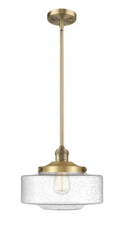 Bridgeton - 1 Light - 12 inch - Brushed Brass - Stem Hung - Mini Pendant (3442|201S-BB-G694-12)