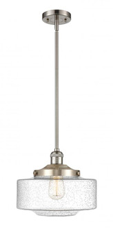 Bridgeton - 1 Light - 12 inch - Brushed Satin Nickel - Stem Hung - Mini Pendant (3442|201S-SN-G694-12)