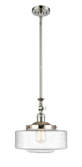 Bridgeton - 1 Light - 12 inch - Polished Nickel - Stem Hung - Adjustable Mini Pendant (3442|206-PN-G694-12-LED)