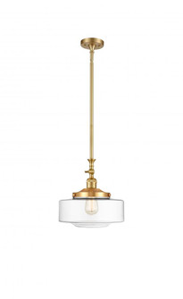 Bridgeton - 1 Light - 12 inch - Satin Gold - Stem Hung - Adjustable Mini Pendant (3442|206-SG-G692-12)