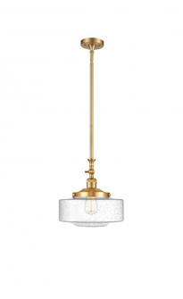 Bridgeton - 1 Light - 12 inch - Satin Gold - Stem Hung - Adjustable Mini Pendant (3442|206-SG-G694-12-LED)