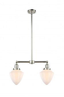 Bullet - 2 Light - 24 inch - Polished Nickel - Stem Hung - Island Light (3442|209-PN-G661-7)