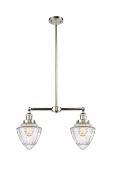 Bullet - 2 Light - 24 inch - Polished Nickel - Stem Hung - Island Light (3442|209-PN-G664-7-LED)