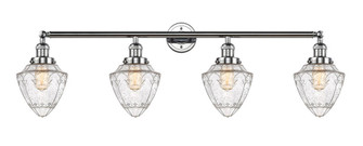 Bullet - 4 Light - 46 inch - Polished Chrome - Adjustable Bath Vanity Light (3442|215-PC-G664-7-LED)