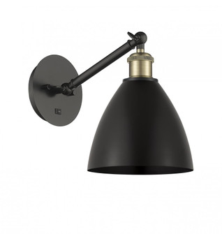 Bristol - 1 Light - 8 inch - Black Antique Brass - Adjustable Sconce (3442|317-1W-BAB-MBD-75-BK-LED)