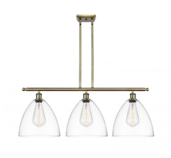 Bristol - 3 Light - 39 inch - Antique Brass - Stem hung - Island Light (3442|516-3I-AB-GBD-122-LED)