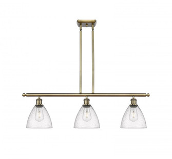 Bristol - 3 Light - 36 inch - Antique Brass - Stem hung - Island Light (3442|516-3I-AB-GBD-754)