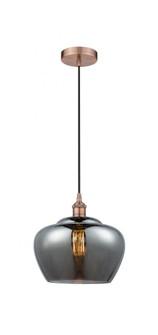 Fenton - 1 Light - 11 inch - Antique Copper - Cord hung - Mini Pendant (3442|616-1P-AC-G93-L)
