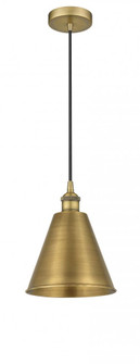 Berkshire - 1 Light - 8 inch - Brushed Brass - Cord hung - Mini Pendant (3442|616-1P-BB-MBC-8-BB)