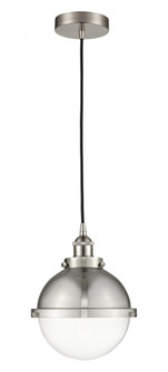 Hampden - 1 Light - 9 inch - Brushed Satin Nickel - Cord hung - Mini Pendant (3442|616-1PH-SN-HFS-82-SN)