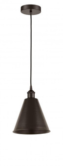 Berkshire - 1 Light - 8 inch - Oil Rubbed Bronze - Cord hung - Mini Pendant (3442|616-1P-OB-MBC-8-OB-LED)