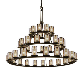 Dakota 45-Light 3-Tier Ring Chandelier (254|FSN-8714-10-MROR-DBRZ)