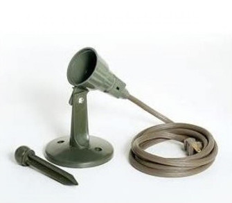 Single Plastic Flood Light With Round Plate For Dual Mounting And Ground Stake With 6 ft. Cord (81|SF77/325)