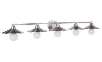 Isaac 5 Light Vanity in Brushed Polished Nickel (20|12546BNK5)
